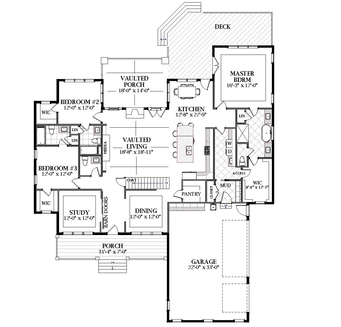 1st Floor image of Grove Park House Plan